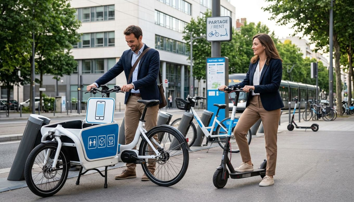 Transport partagé, location facilitée : le duo gagnant pour les pros